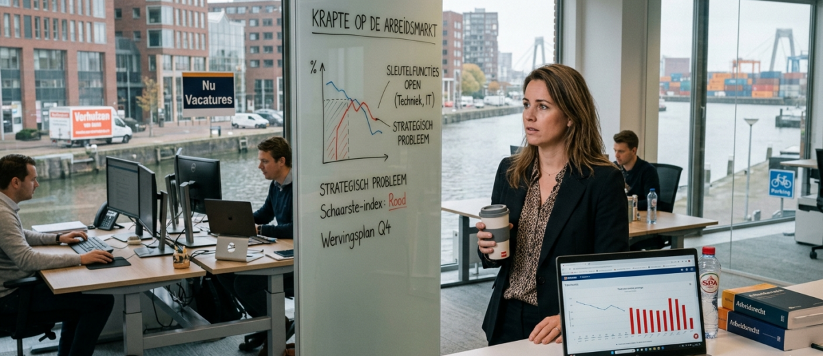 Arbeidsmarkt koelt af, maar schaarste blijft een strategisch probleem